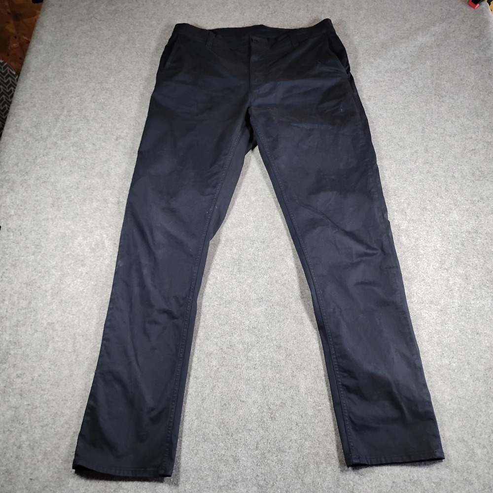 Nudie Jeans Co Easy Alvin Dark Midnight Navy Chino Pants Mens 34x33